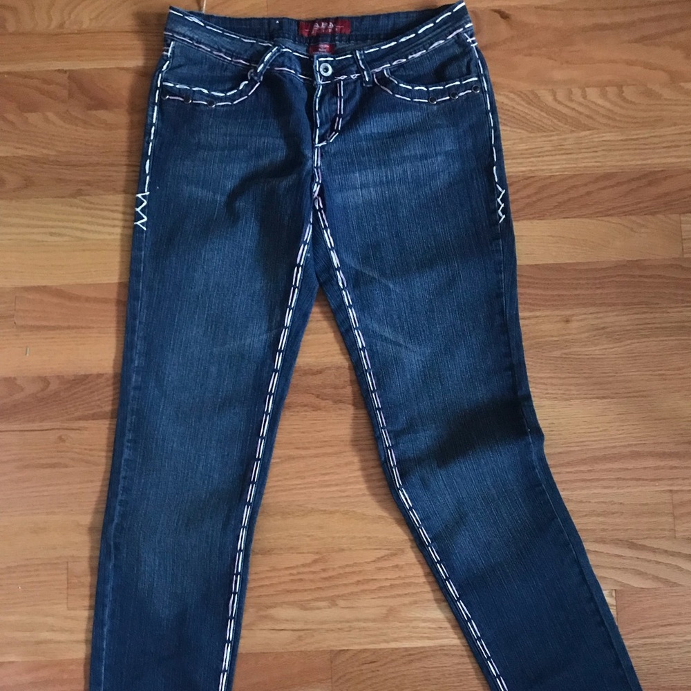 Straight leg jeans